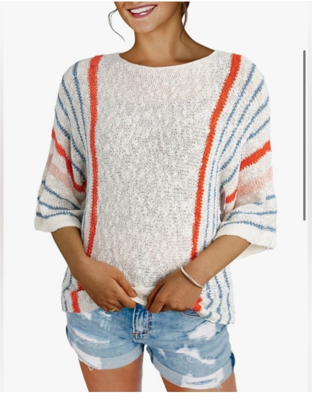 Dokotoo Color Block
Striped Lightweight Cable Knit
Sweater